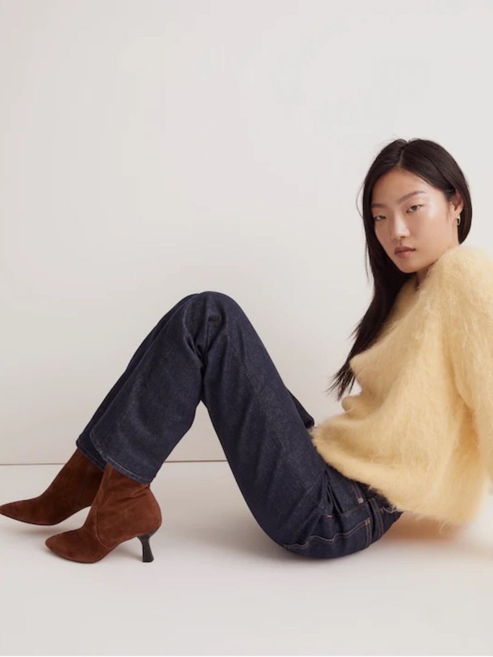 Madewell The Justine Ankle Boot in Dark Coffee 6 S56